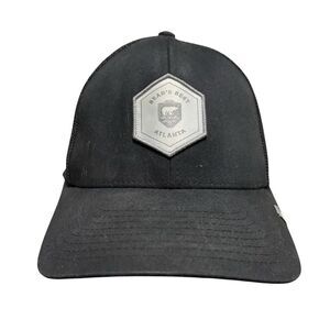 TravisMathew Men's Black Snapback Hat Adjustable Golf Cap